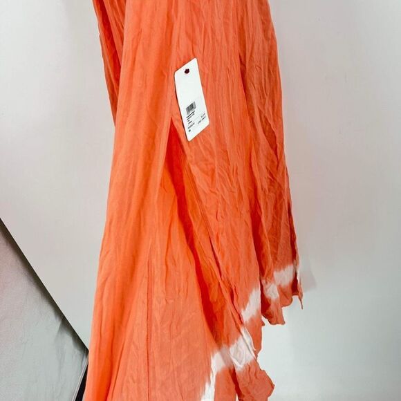 NWT Poupette St Barth Women's Tie-Dye Sleeveless Maxi Dress Orange Pink Size XS - Picture 4 of 12